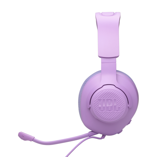 JBL Quantum 100M2 - Purple - Wired over-ear gaming headset with detachable mic and mute option - Left
